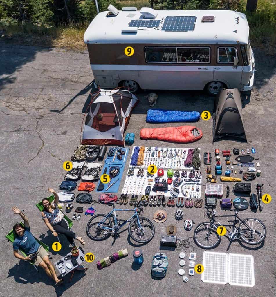 camper equipment and accessories